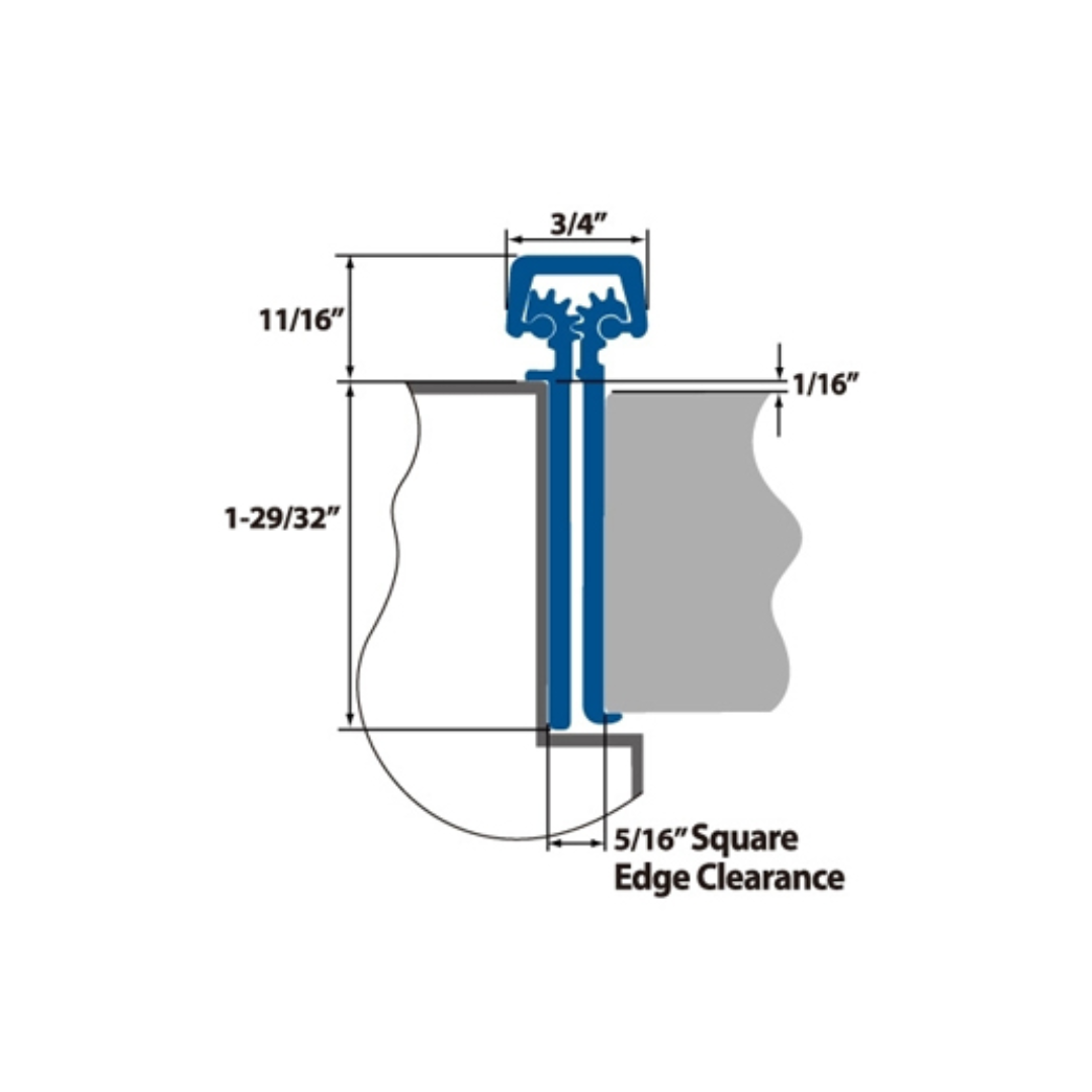 BHS Canada Aluminum Geared Continuous Hinge – Full Mortise