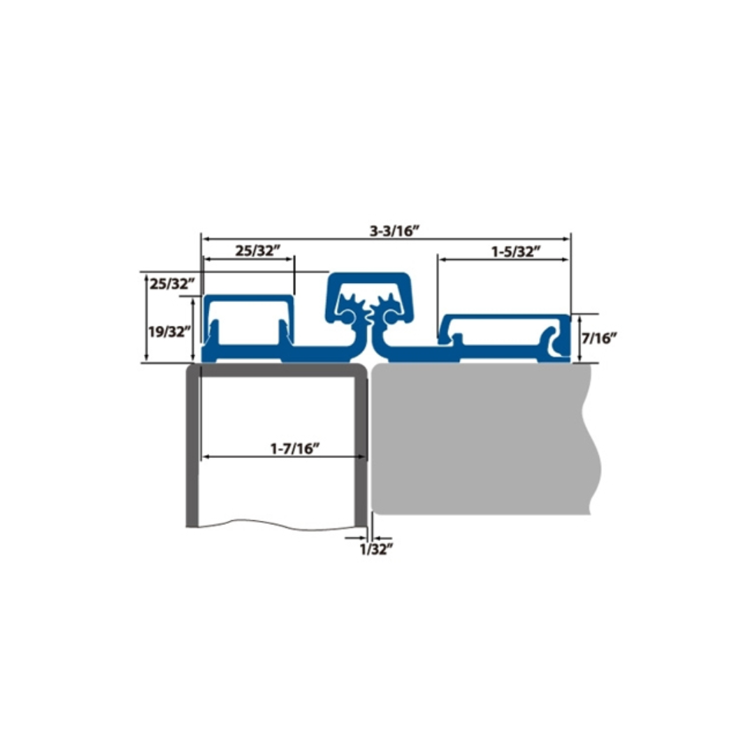 BHS Canada Aluminum Geared Continuous Hinge – Full Surface