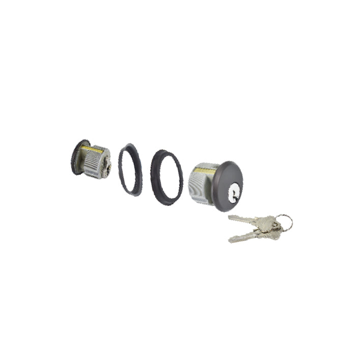 BHS Keyed Mortise Cylinder Zinc