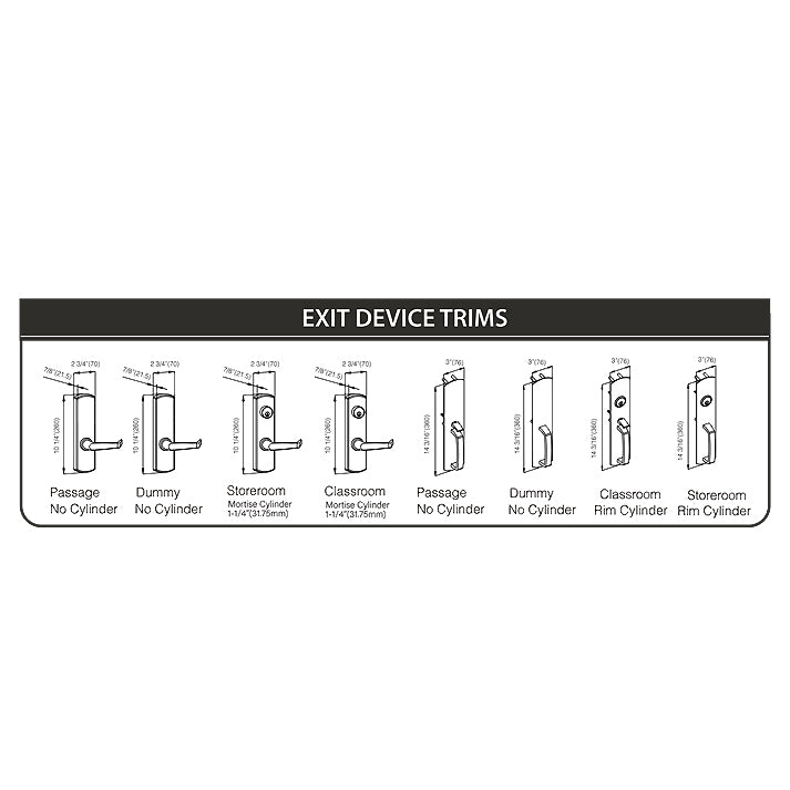 BHS Panic Exit Device Rim Type