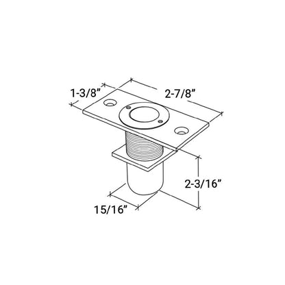 BHS Canada Dust Proof Keeper with Mounting Plate